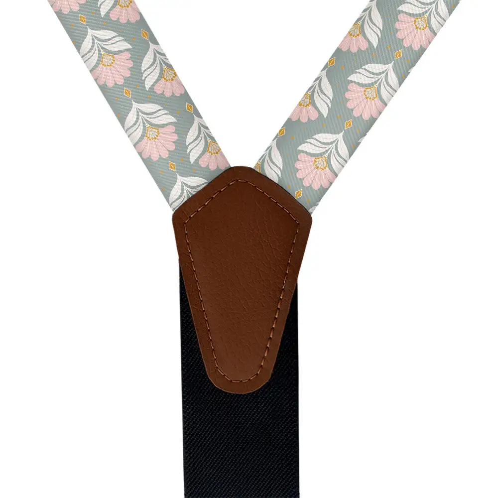 Grand Deco Floral Pattern Suspenders