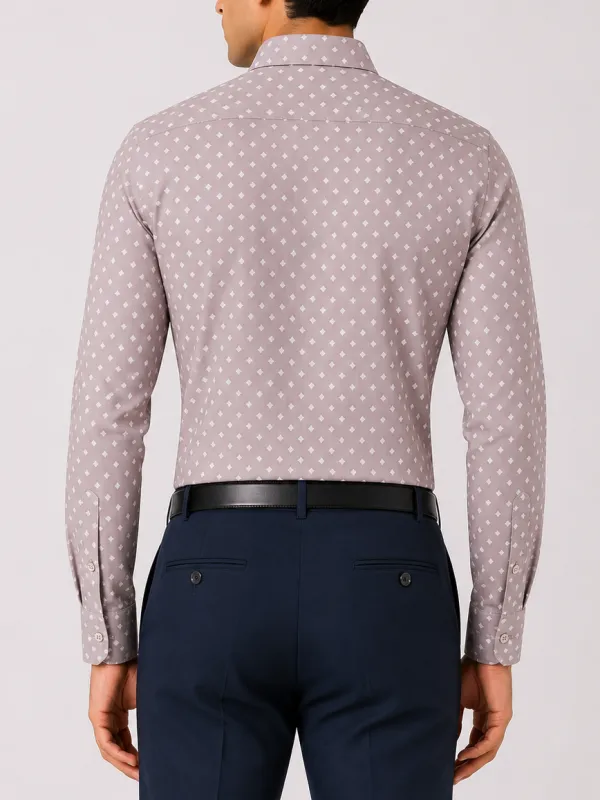 Everyday Slim Fit Printed Classic Men's Formal Shirt