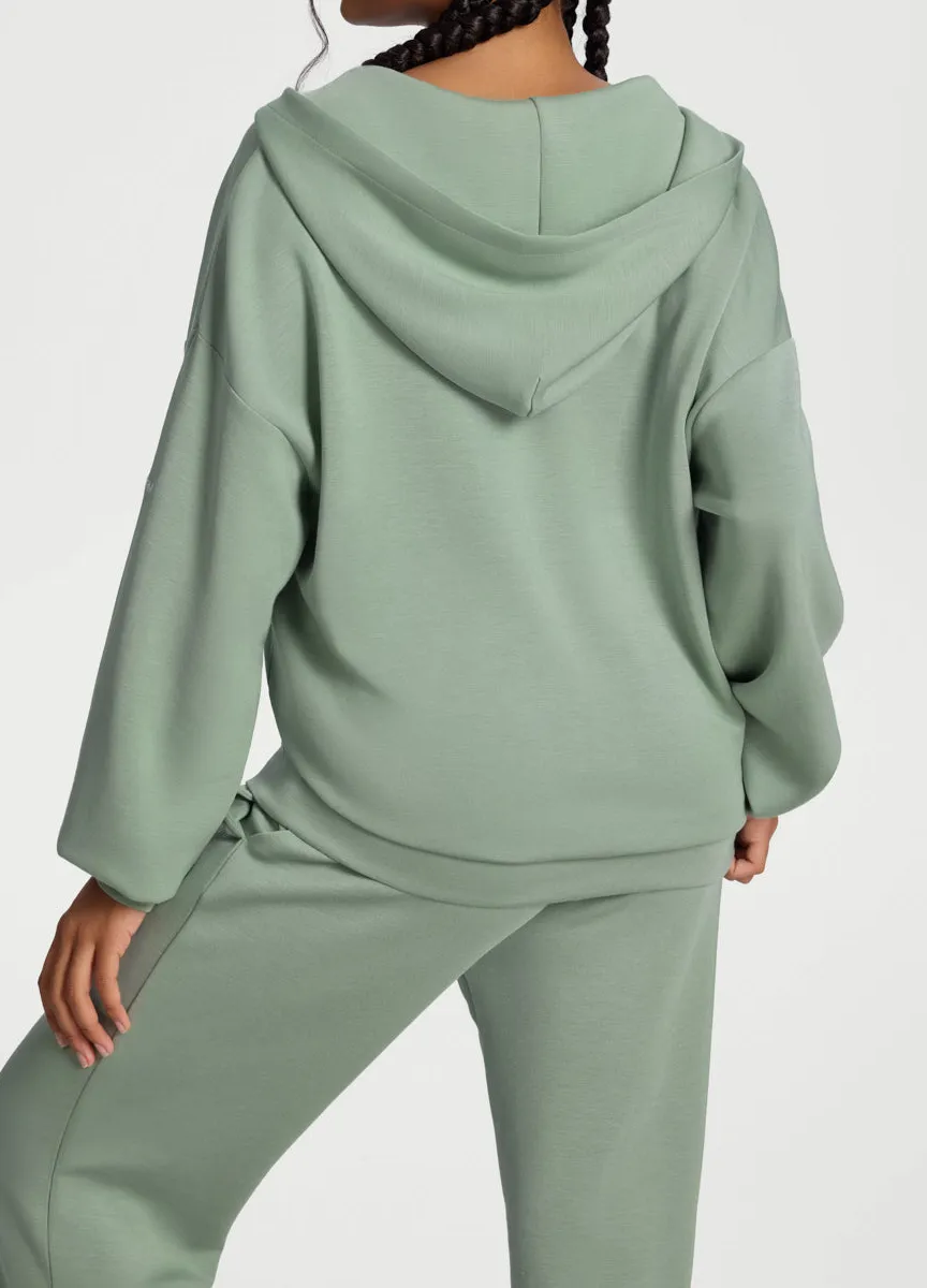 Easy Fit Oversized Full-Zip Hoodie