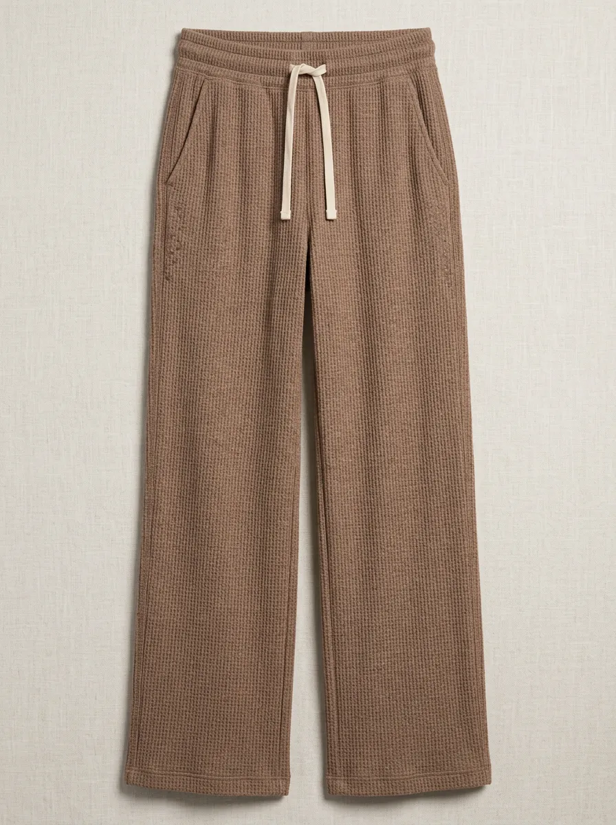 Women's Weekend Drawstring Waffle Lounge Pants