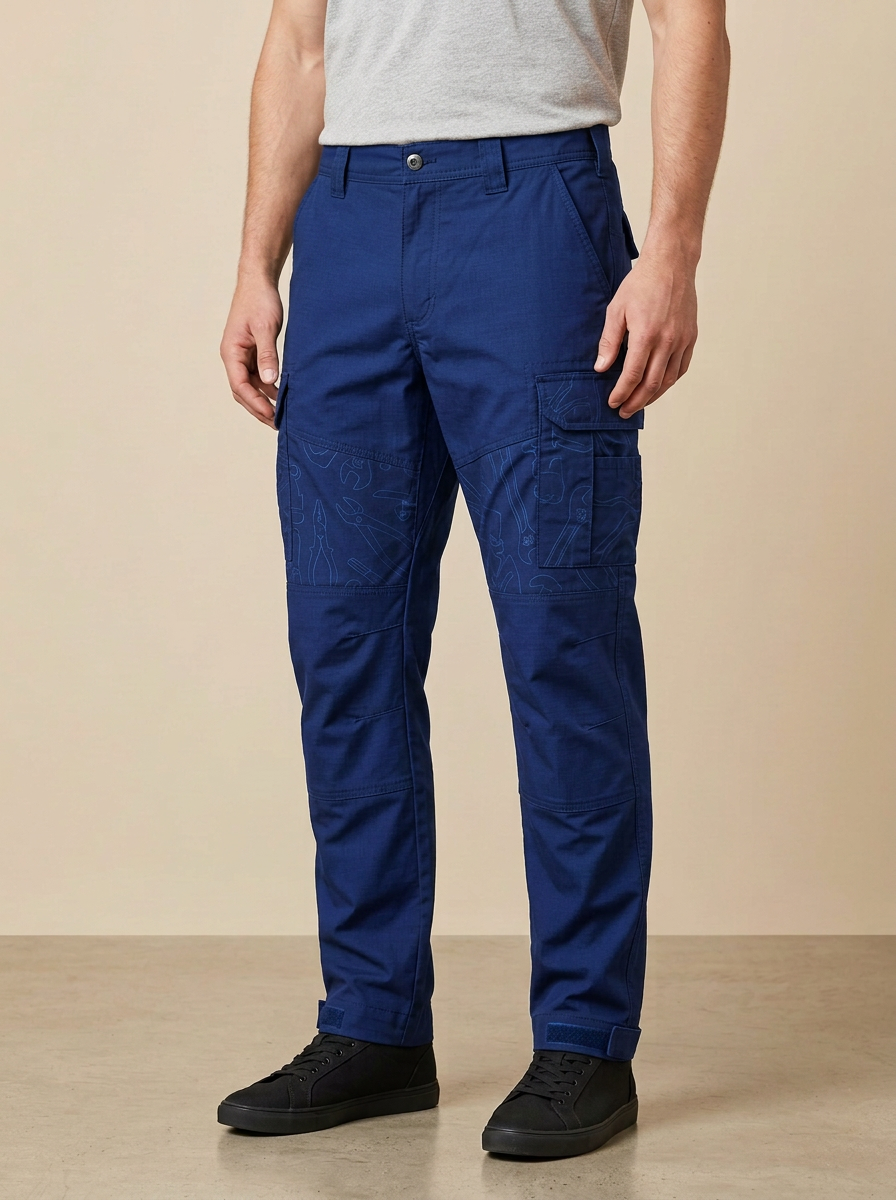 Unisex Mechanic Tool Pattern Tactical Work Pants