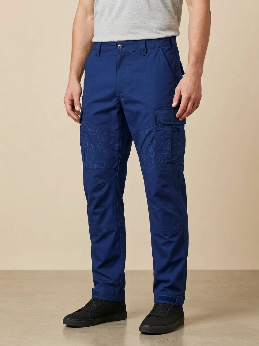 Unisex Mechanic Tool Pattern Tactical Work Pants