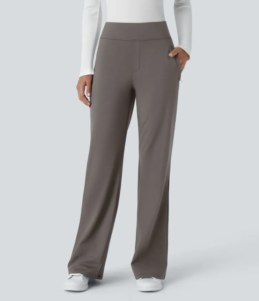  DayStretch Mid Rise Side Zipper Pocket Work Flare Pants