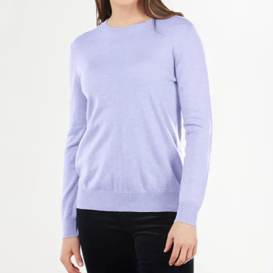 Merino Cashmere Crew Neck Pullover