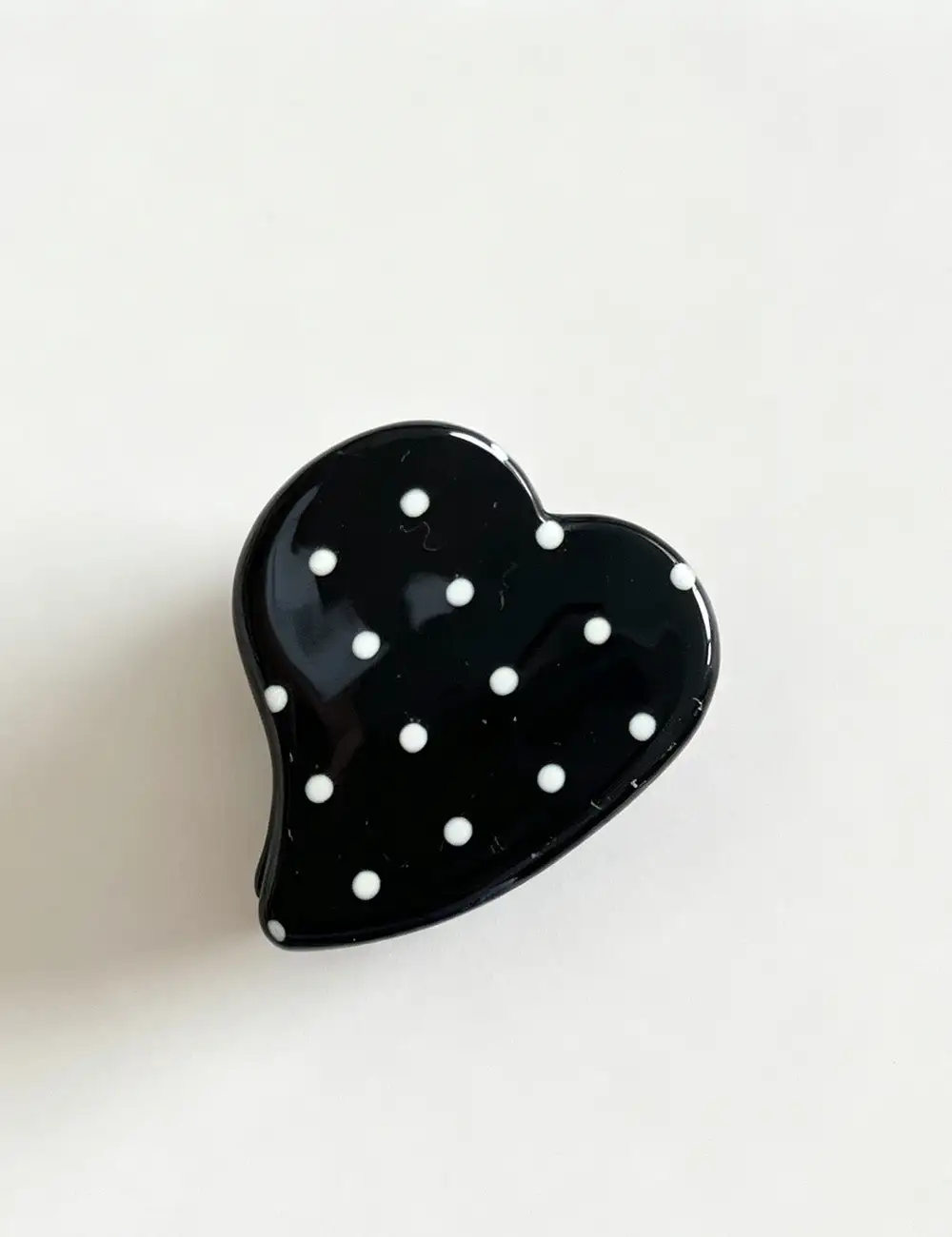Heart Shape Dots Mini Hair Claw Clip