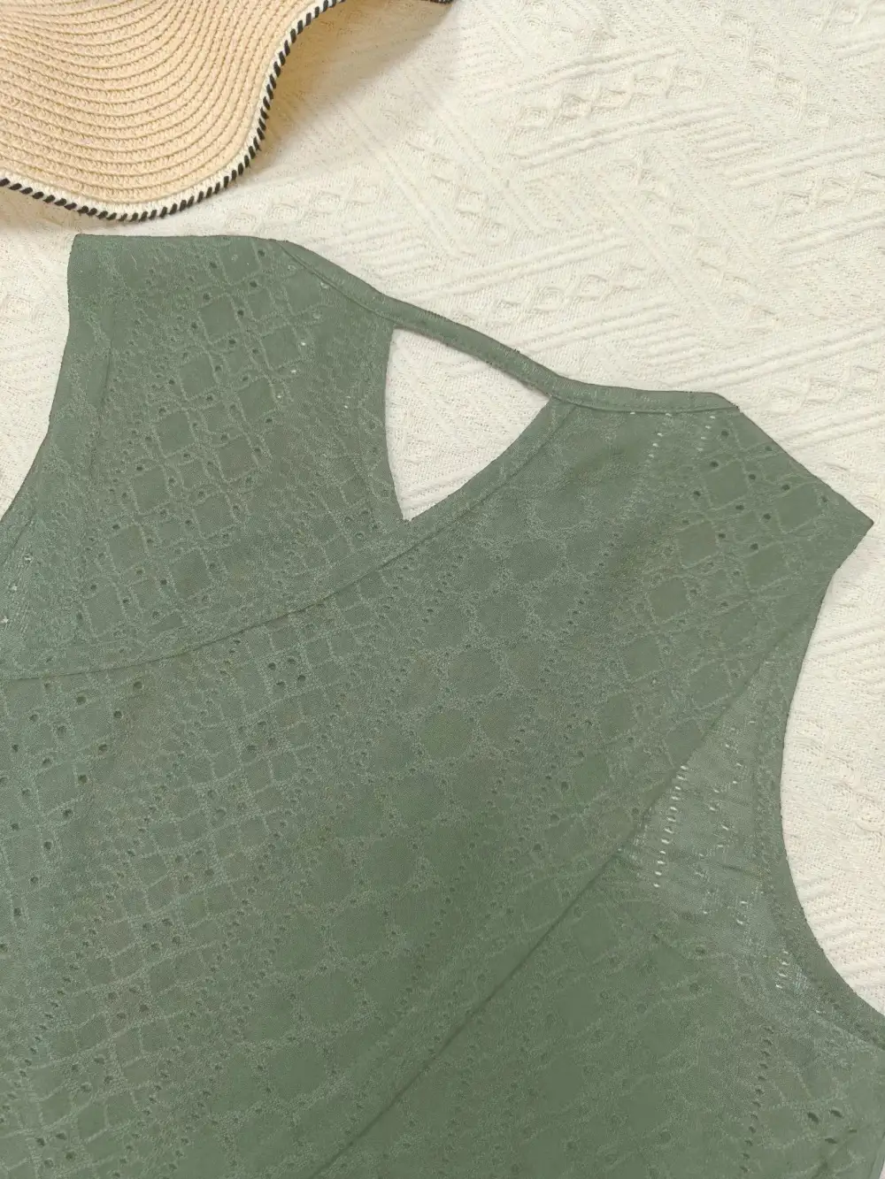 Criss-Cross Knit Tank Top