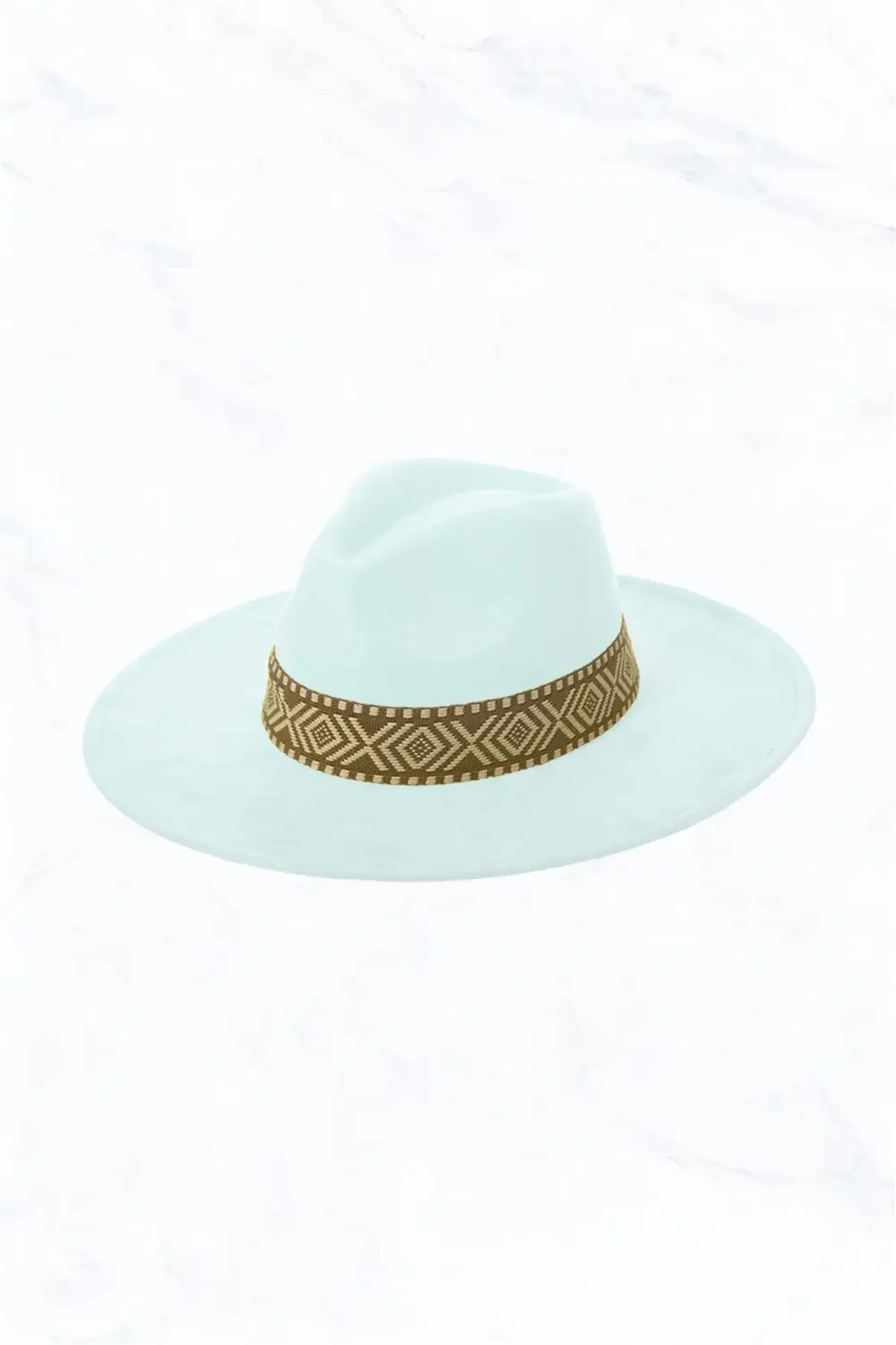 Suede Large Eaves Peach Top Fedora Hat