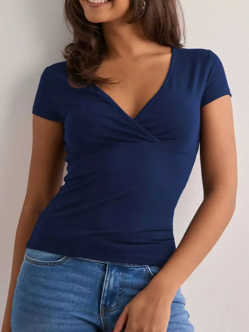 Clean-Lined Refined Short-Sleeve T-Shirt