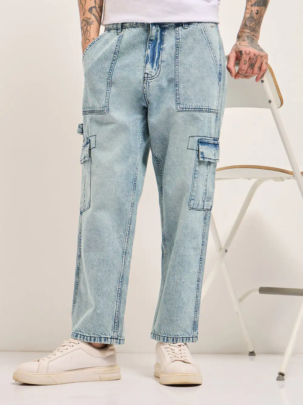 Weekend Baggy Cargo Pocket Jeans