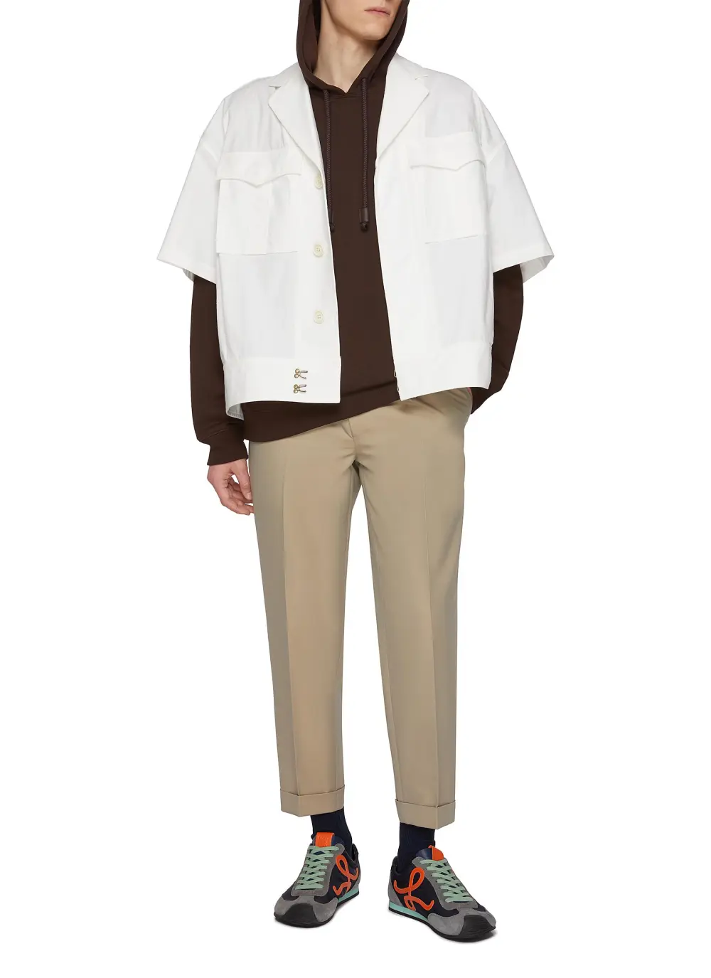 Relaxed Leisure Simple Loose White Cottom Shirt