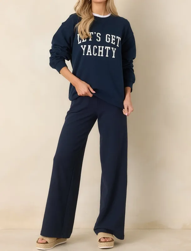 Navy Boyfriend Sweatshirt