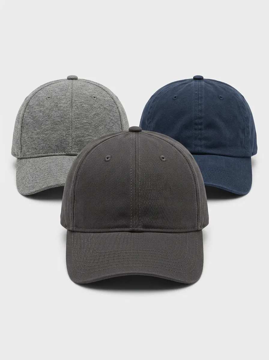 Minimalist Three-Pack Baseball Caps