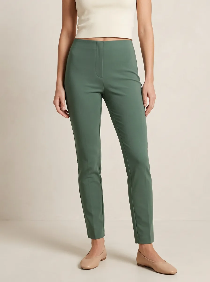 Daily-Comfort Mid-Rise Stretch Women's Stretch Mid-Rise Pants