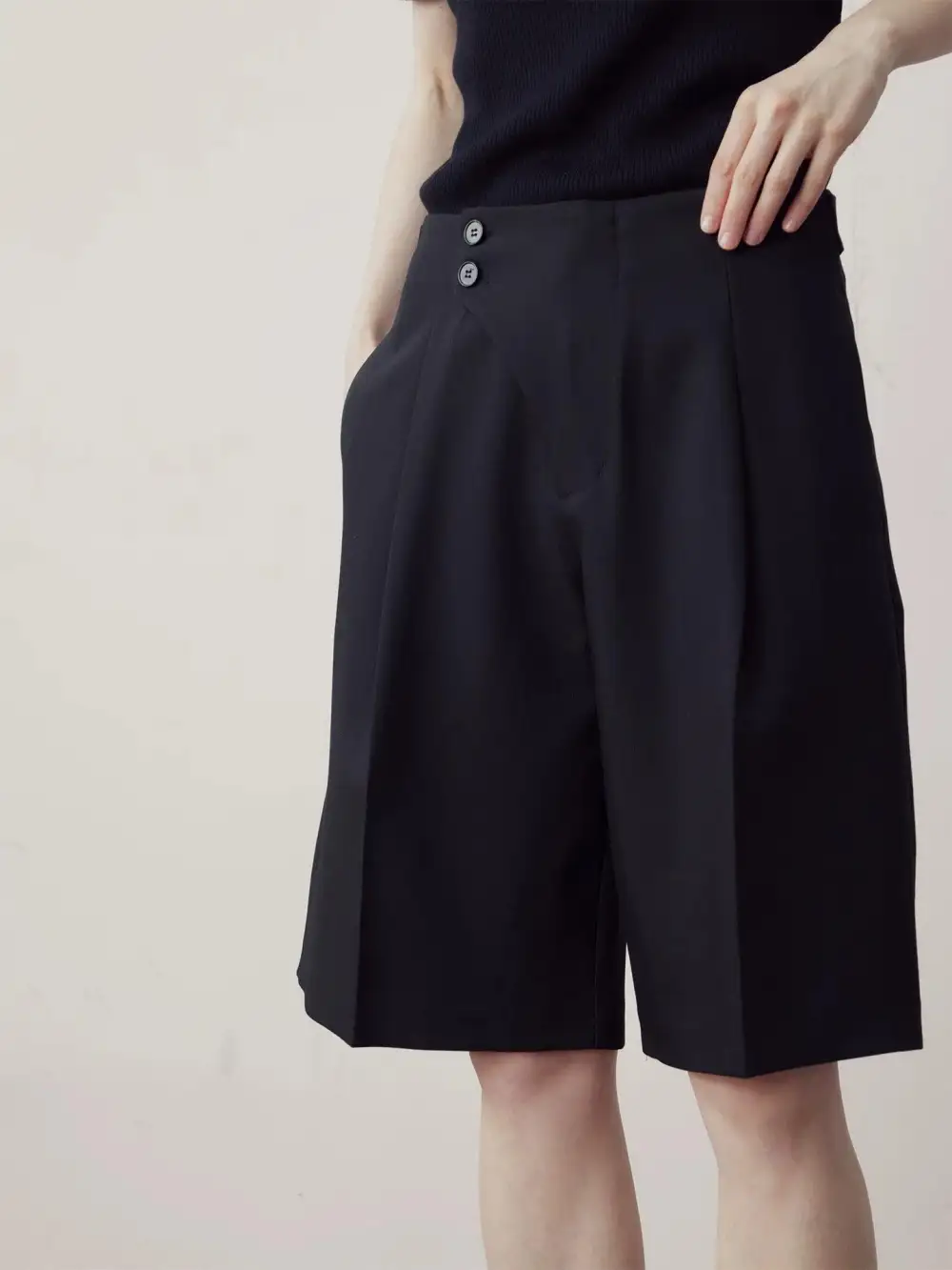 Side Button Shorts