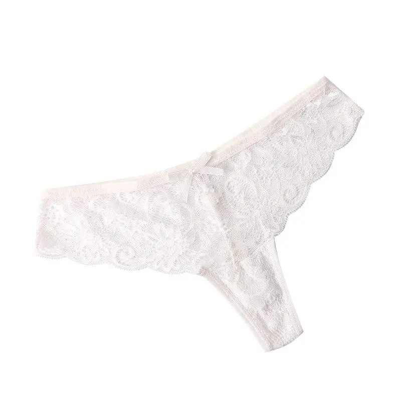 Polished Lace Bow-Detail Briefs