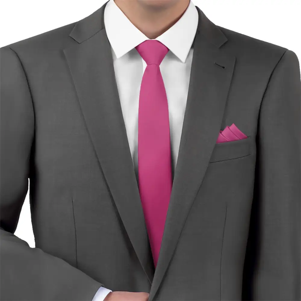 Artful Solid Design Necktie