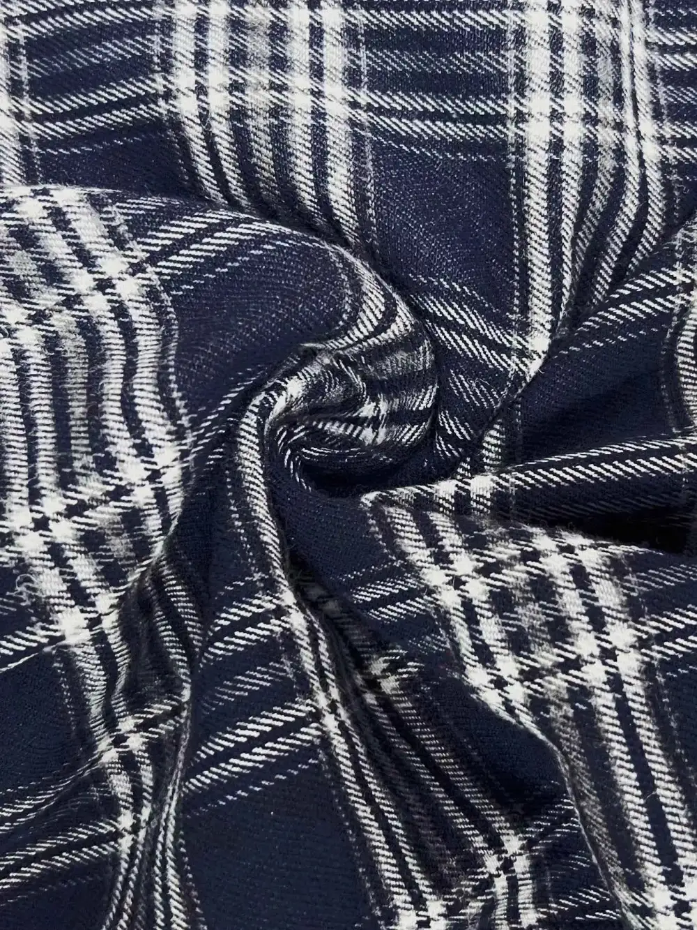 Plaid Drawstring Wide-Leg Pants