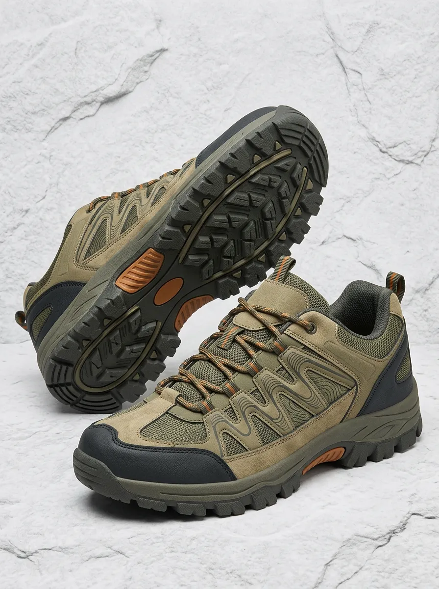 Men's Outdoor Hiking Mesh Printed Hiking Shoes