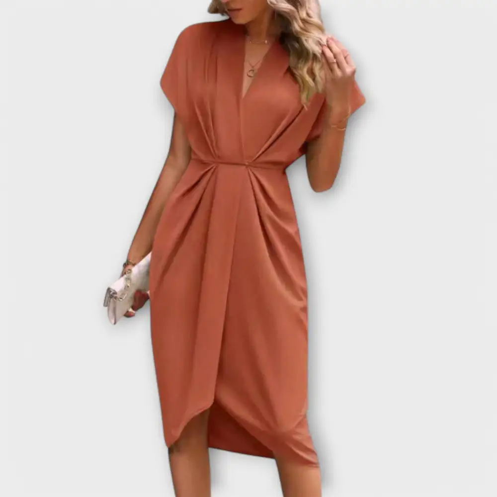 Wrap Flowing Casual Dress
