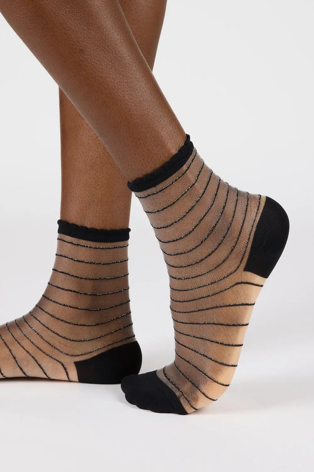 Everyday Sheer Horizontal Stripe Socks