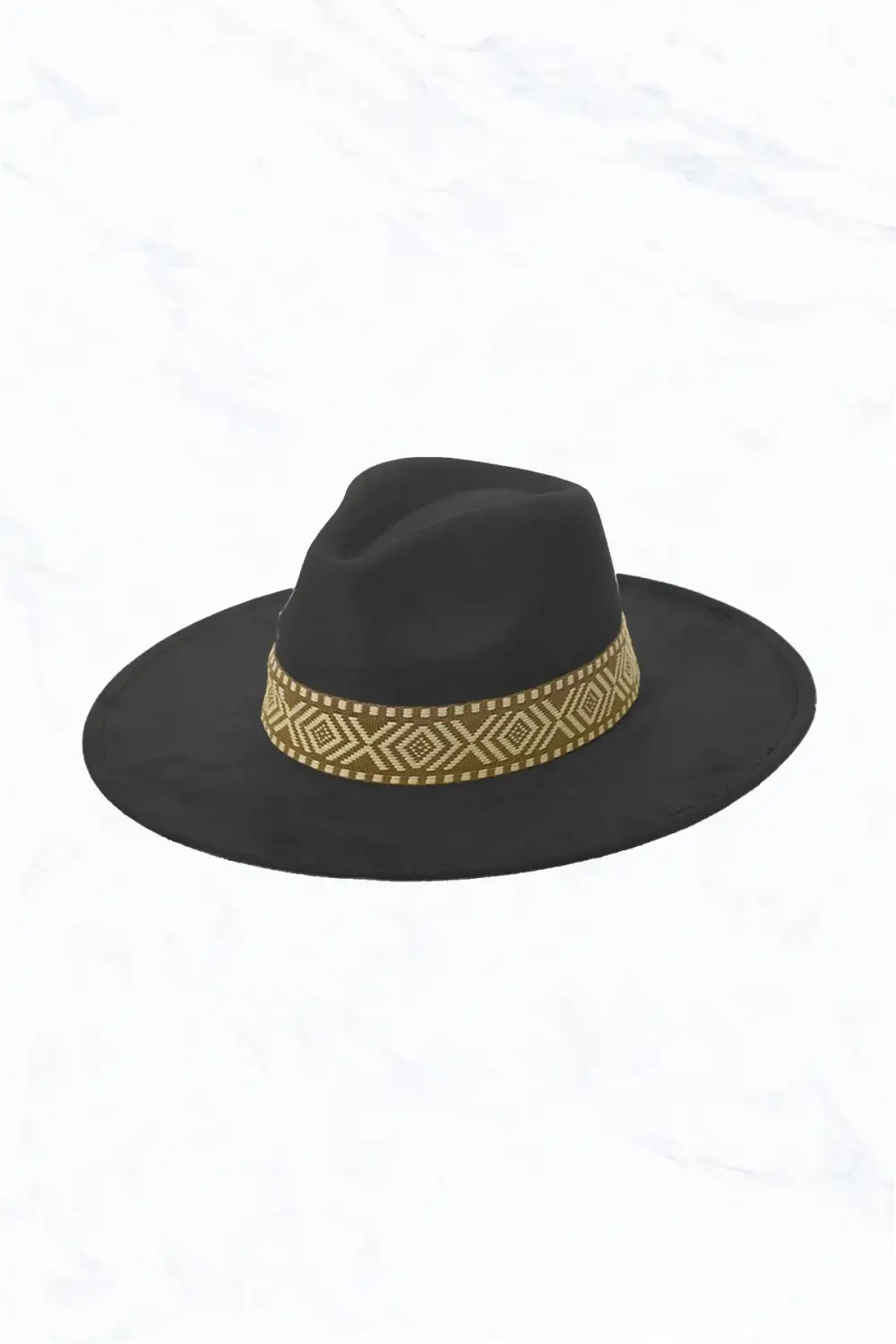 Suede Large Eaves Peach Top Fedora Hat