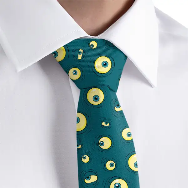Eye Motif Necktie