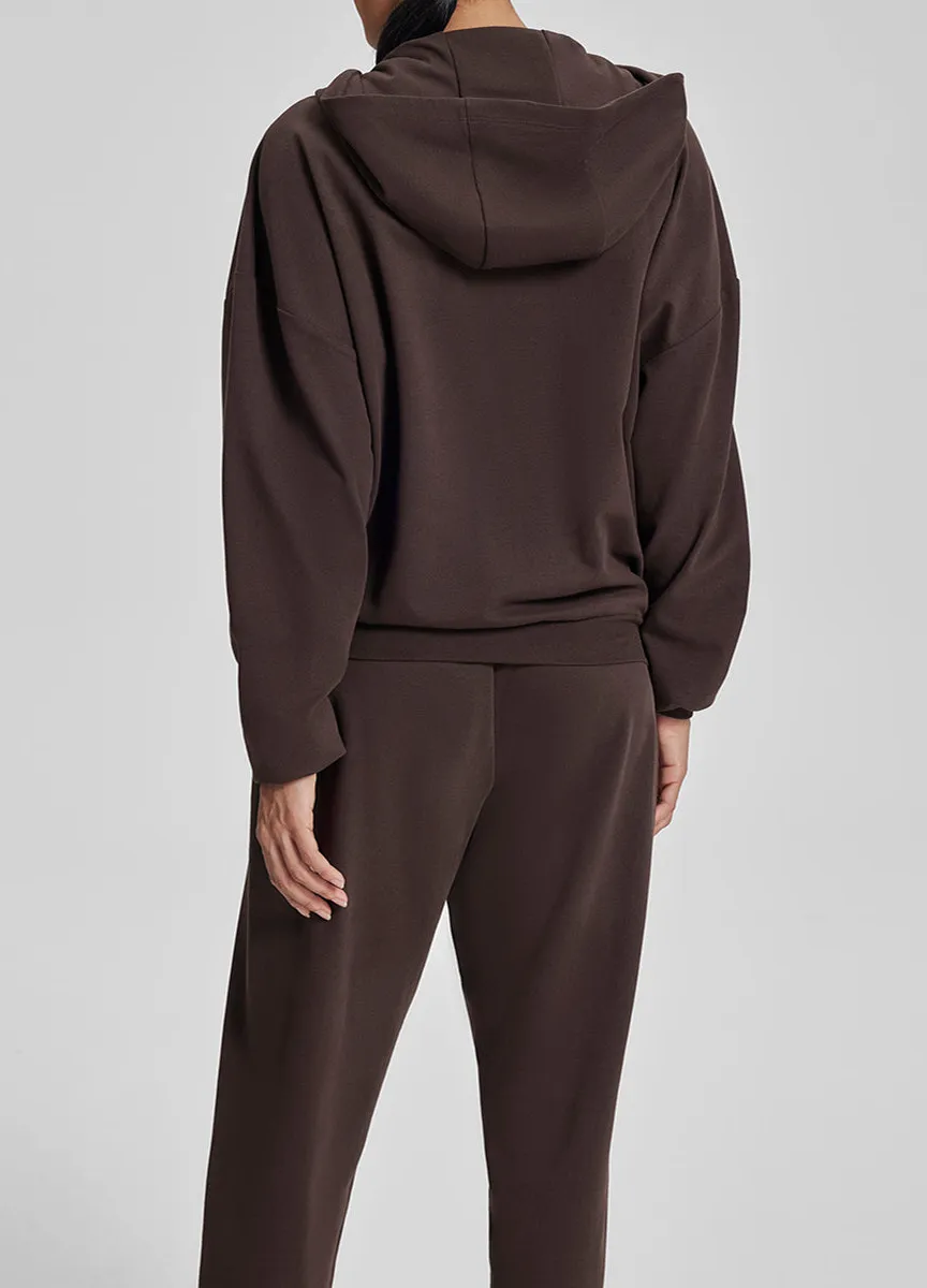 Easy Drape Full-Zip Lounge Hoodie