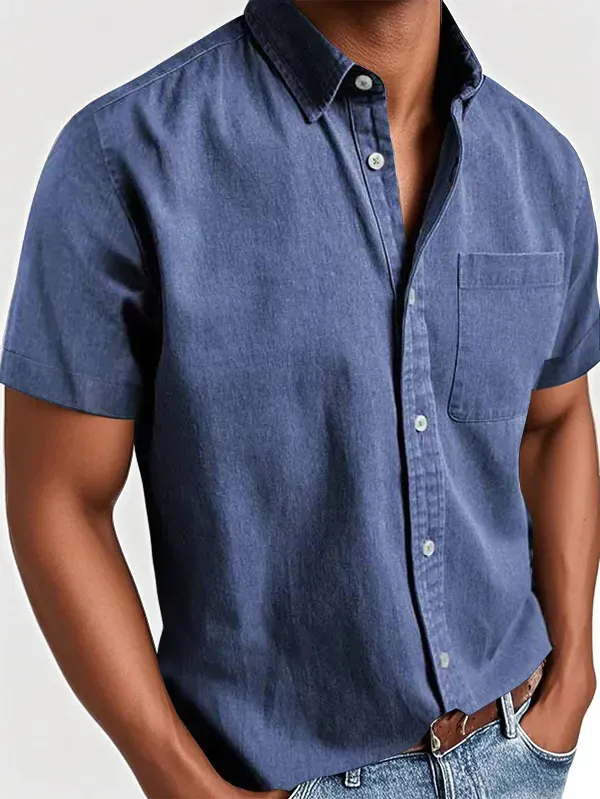 Garment Washed Utility Shirt