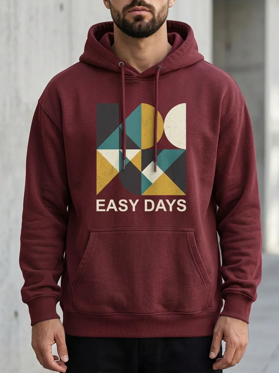 Unisex Easy Ribbed Pocket Hoodie