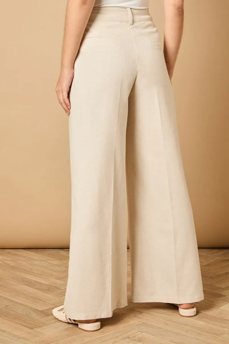 Casual Style Wide Leg Tailored Trouser