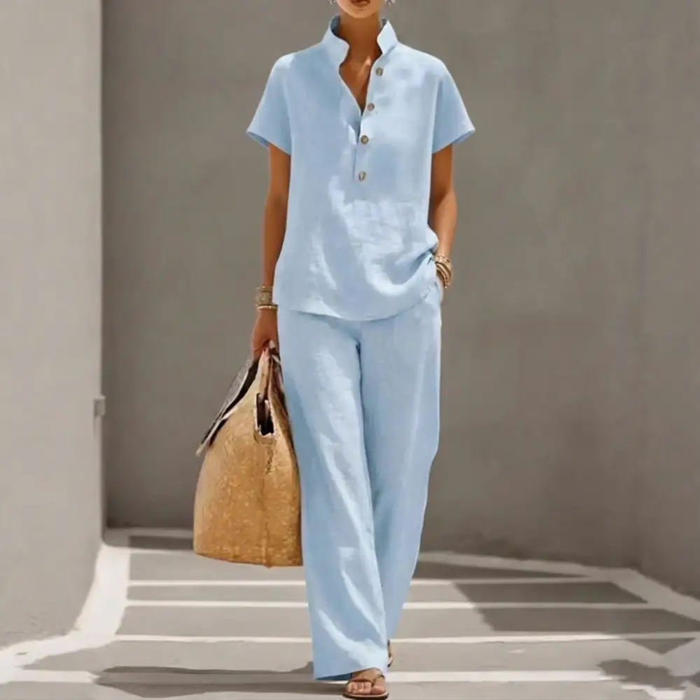 Classic Short-Sleeve Women's Lounge Set