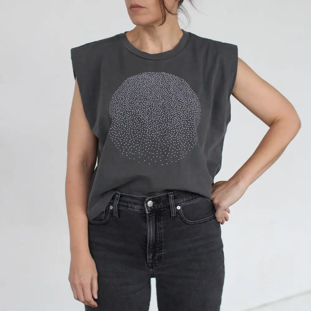 Snow Globe Cotton Crop Tank