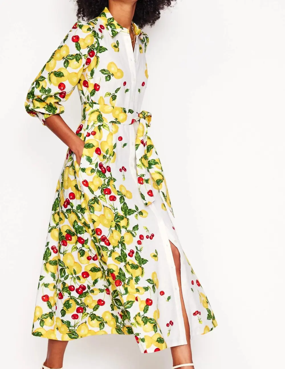 Clara Linen Blend Shirt Dress