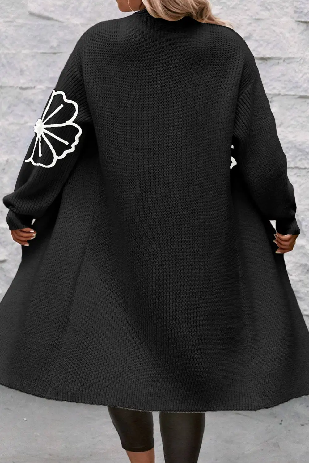 Everyday Layer Open Front Drop Shoulder Longline Cardigan