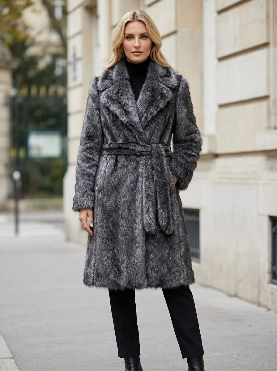Women's Faux Fur Winter Coat