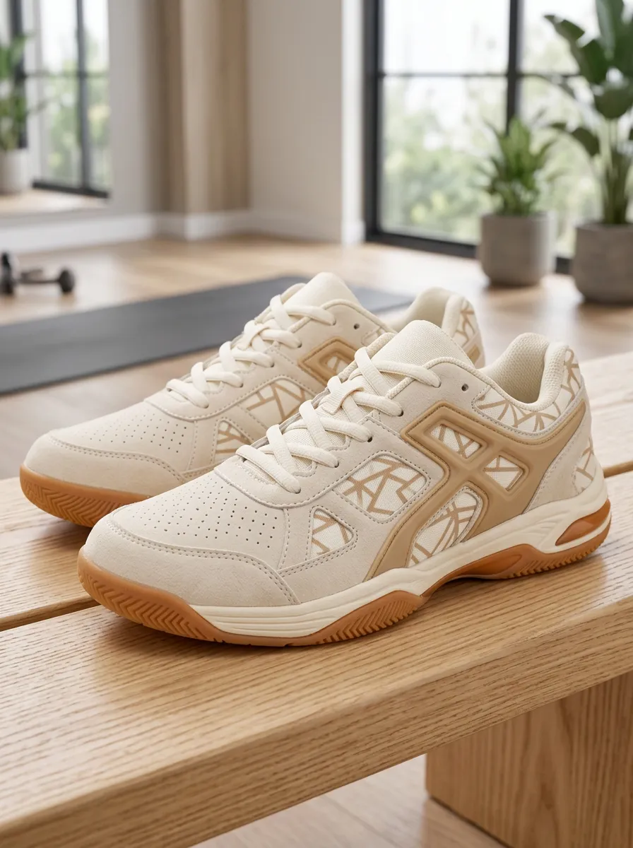 Women's Tempo Geometric Pattern Printed Athletic Sneakers