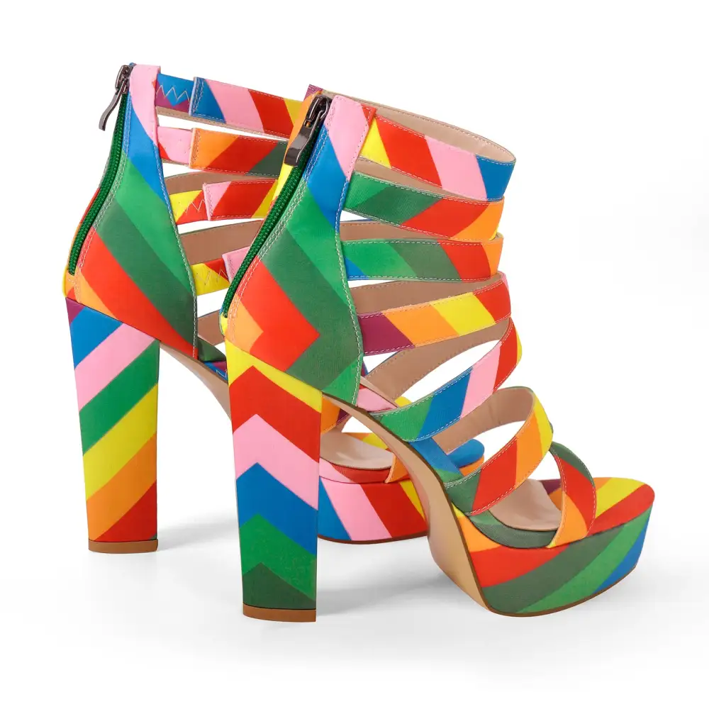 Platform Chunky Heel Strap Sandals