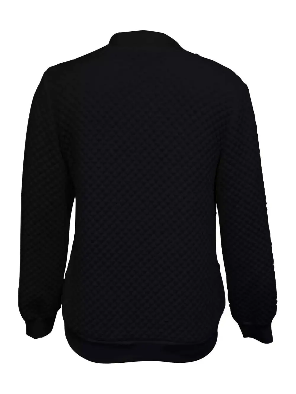 Textured Zip-Up Long Sleeve Jacket