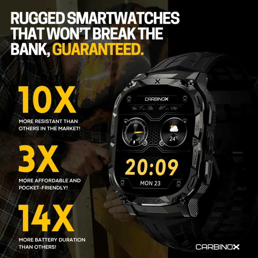 Carbinox Vortex – Durable Smartwatch