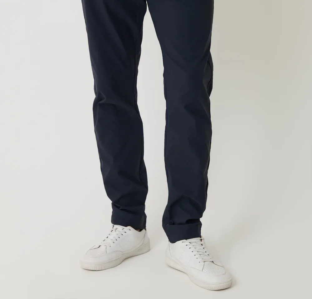 Navy Slim-Fit Stretch Pants