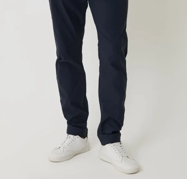 Navy Slim-Fit Stretch Pants