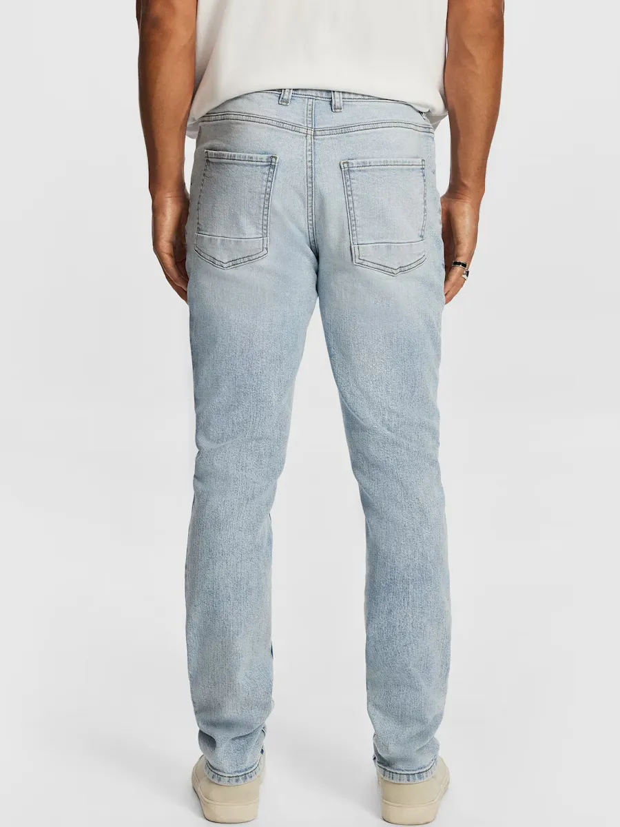 Light Blue Slim Fit Denim Jeans