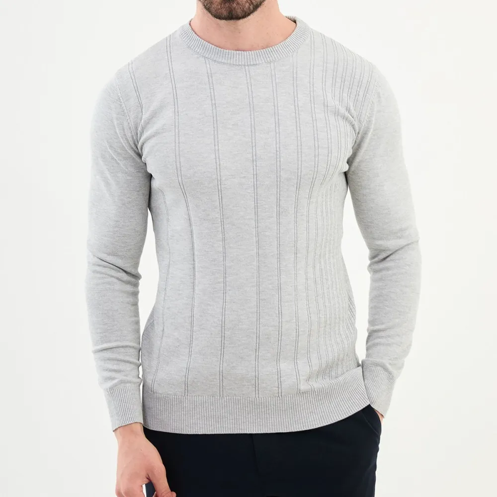 Everyday Long Sleeve Slim Fit Cotton Knit Sweater