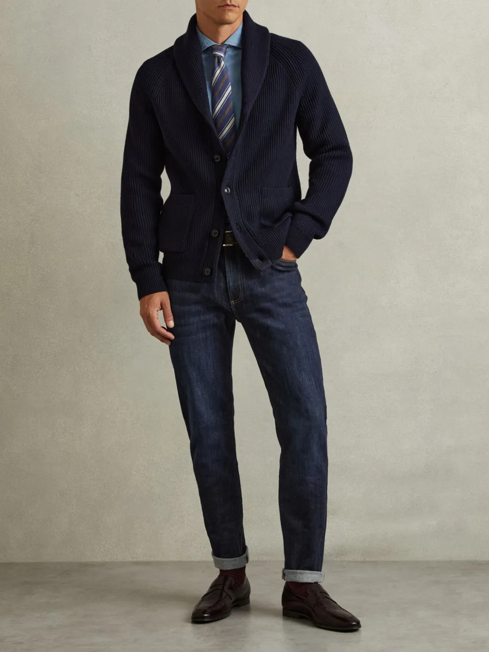 Solid Color Men's Jeans