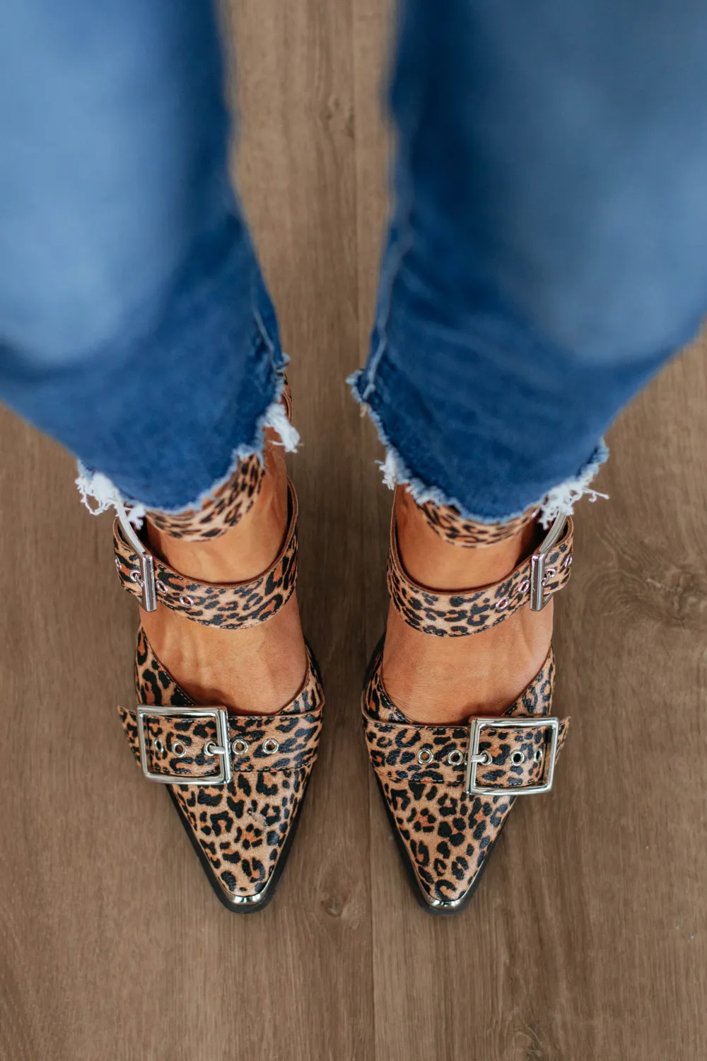 Refined Triple Buckle Pointed Toe Heels