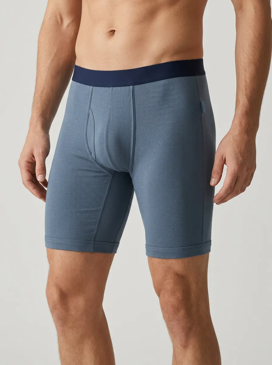 Men's Contrast Waistband Boxer Briefs