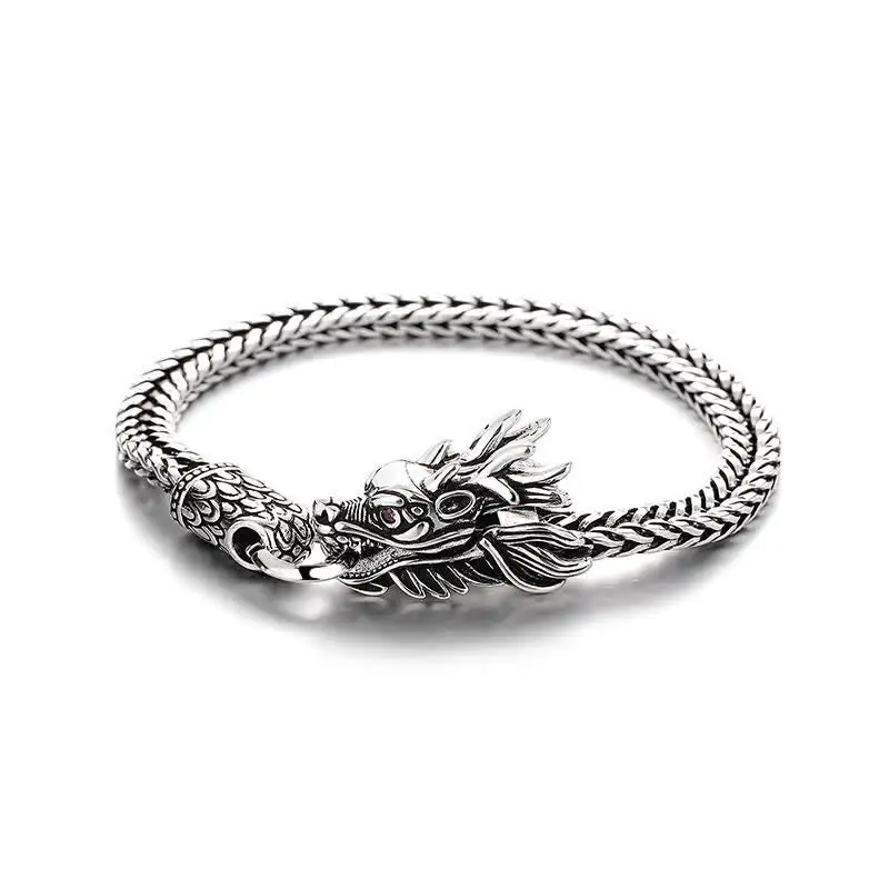 Copper Dragon Tone Retro Braided Bracelet