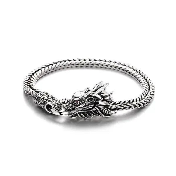 Copper Dragon Tone Retro Braided Bracelet