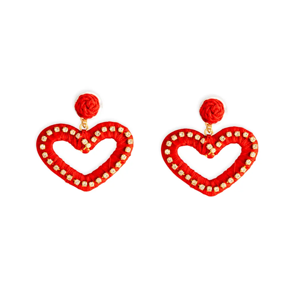 Streamlined Crisp Artful Heart Earrings