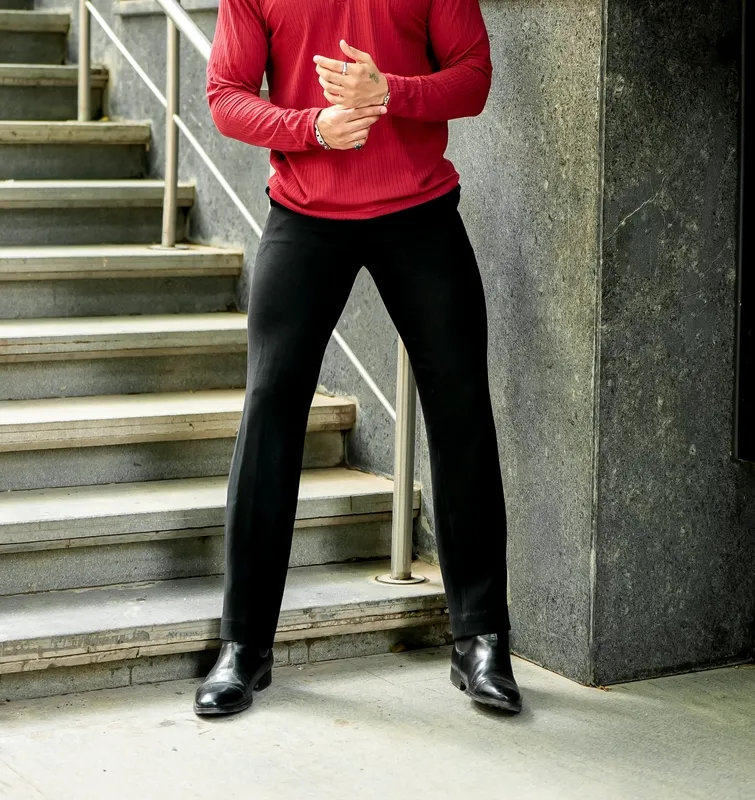 Maroon Long Sleeve Henley Casual Shirt